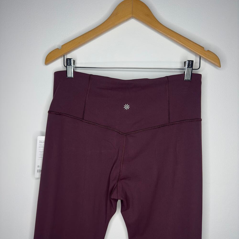 Athleta Elation Straight Leg Pant Plum Purple Yoga Pants Size Large NWT - Picture 5 of 16
